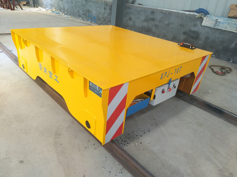 Raskas materiaali 10 tonnin rautatieasennettu kaapeli Trum Transfer Trolley