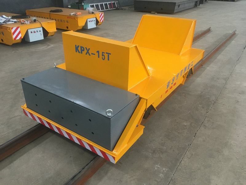 15 Tonnin Teräsputken Akku Rail Transfer Cart