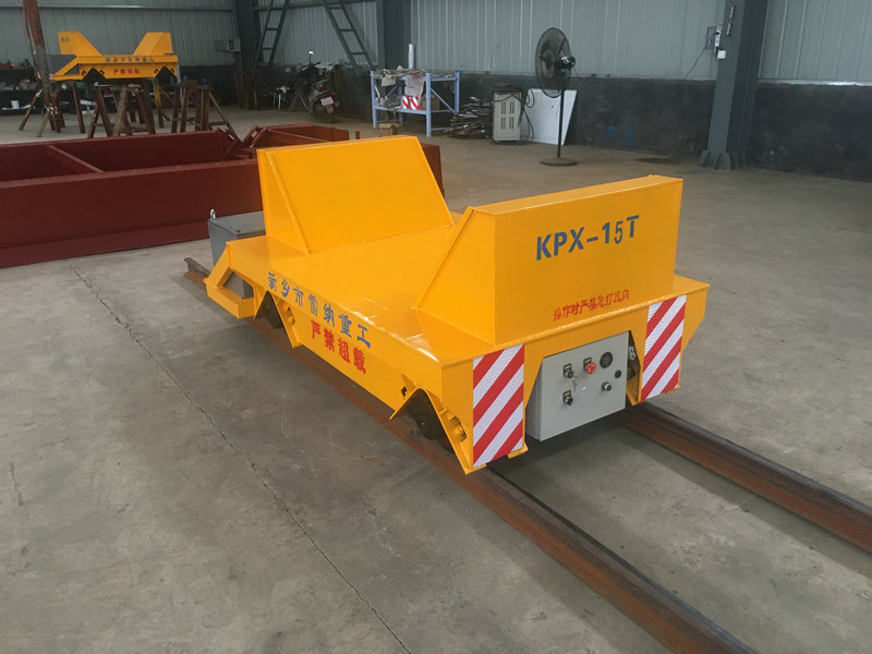 15 Tonnin Teräsputken Akku Rail Transfer Cart