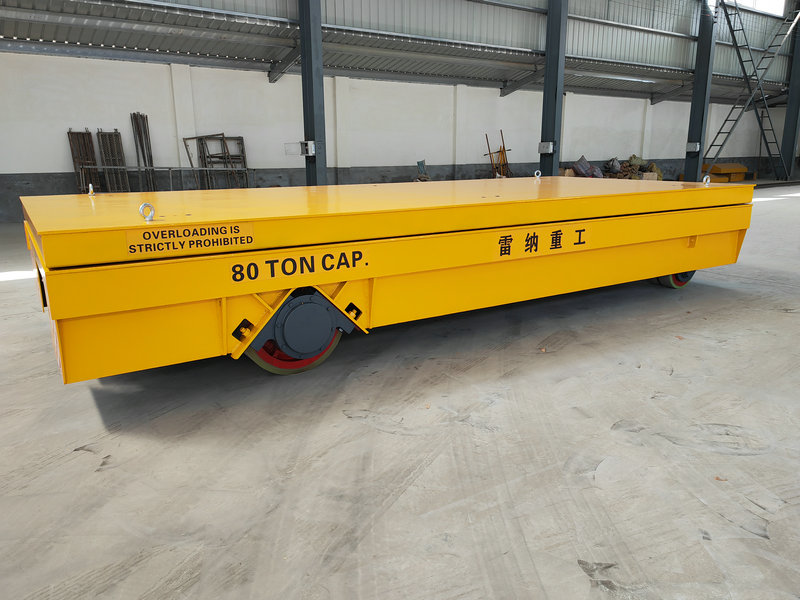 80 Tonnin Heavy Duty Hydraulinen Lifting Trackless Cart