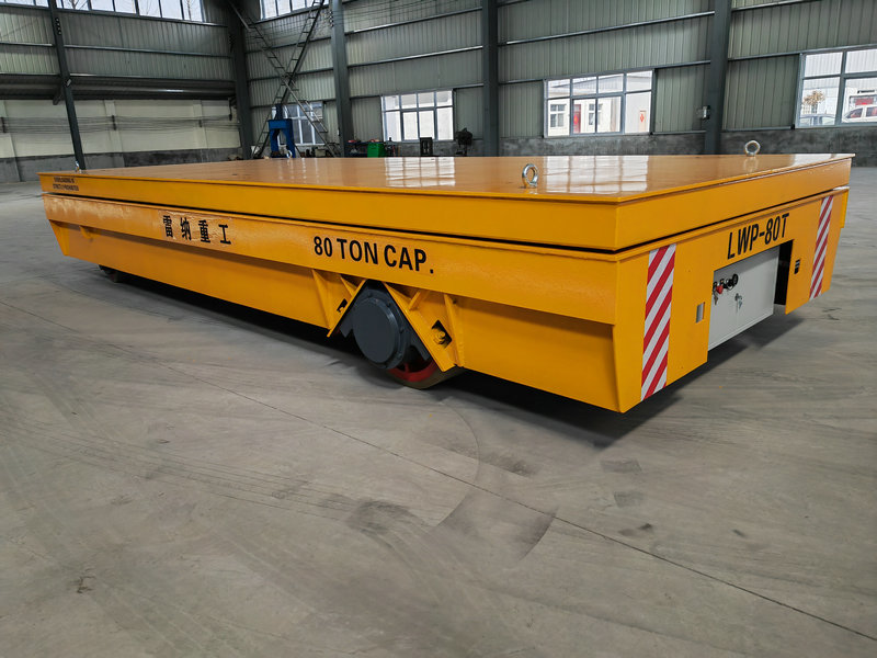 80 Tonnin Heavy Duty Hydraulinen Lifting Trackless Cart