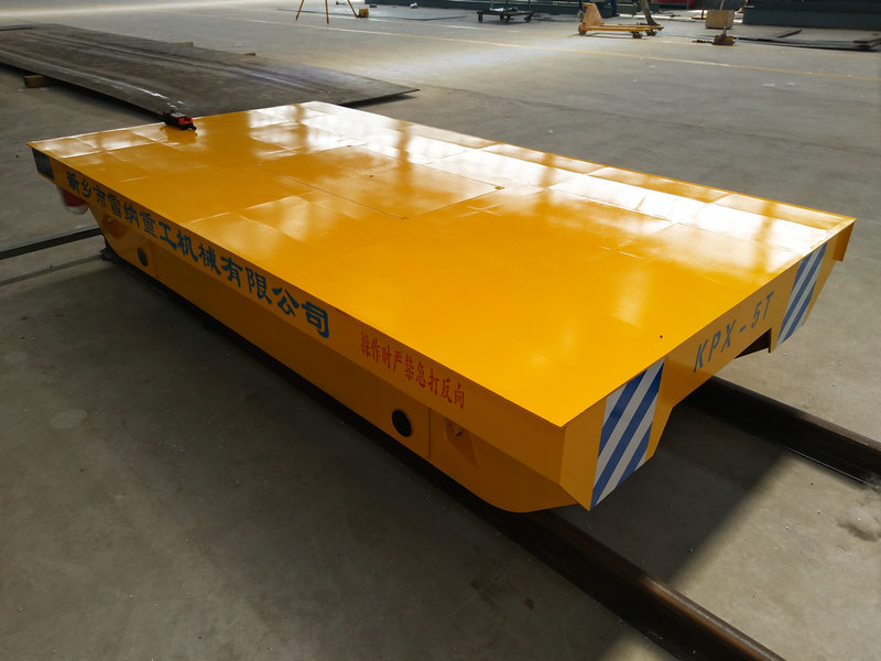 Teräsputki 5 Tonnin Akku Rail Transfer Trolley