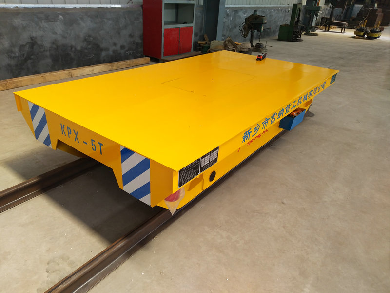 Teräsputki 5 Tonnin Akku Rail Transfer Trolley