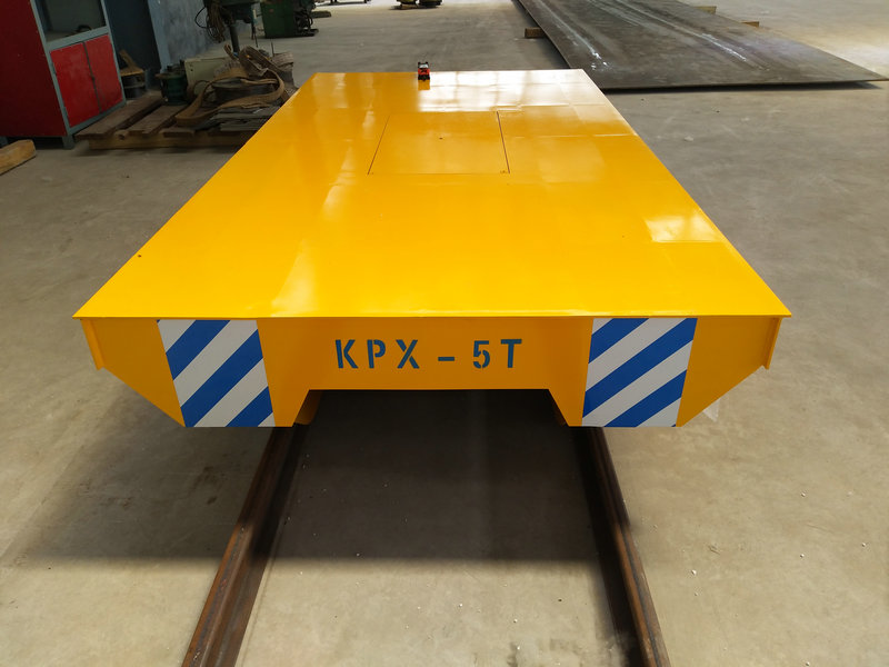 Teräsputki 5 Tonnin Akku Rail Transfer Trolley